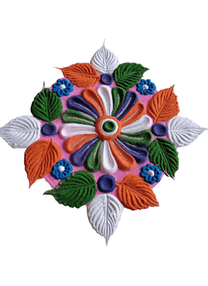 Dazzling Detailed Rangoli