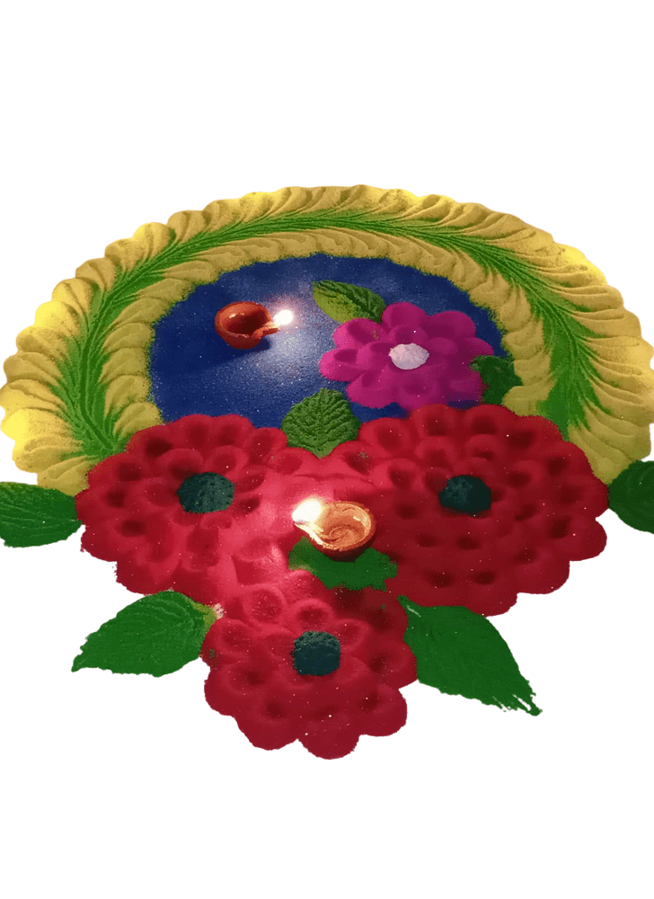 Enthralling Detailed Rangoli