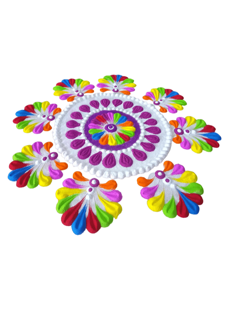 Marvelous Detailed Rangoli