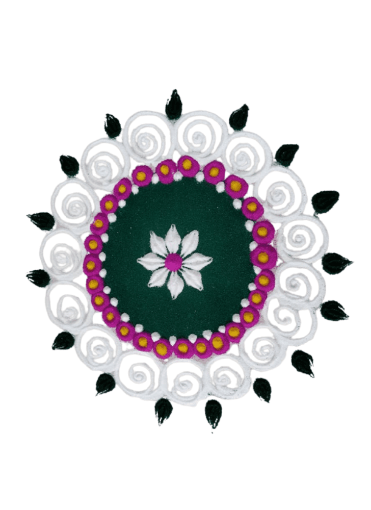 Radiant Detailed Rangoli