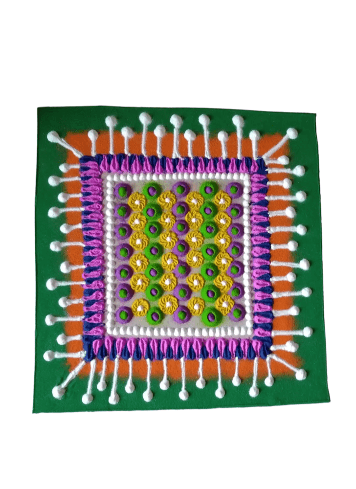 Resplendent Detailed Rangoli