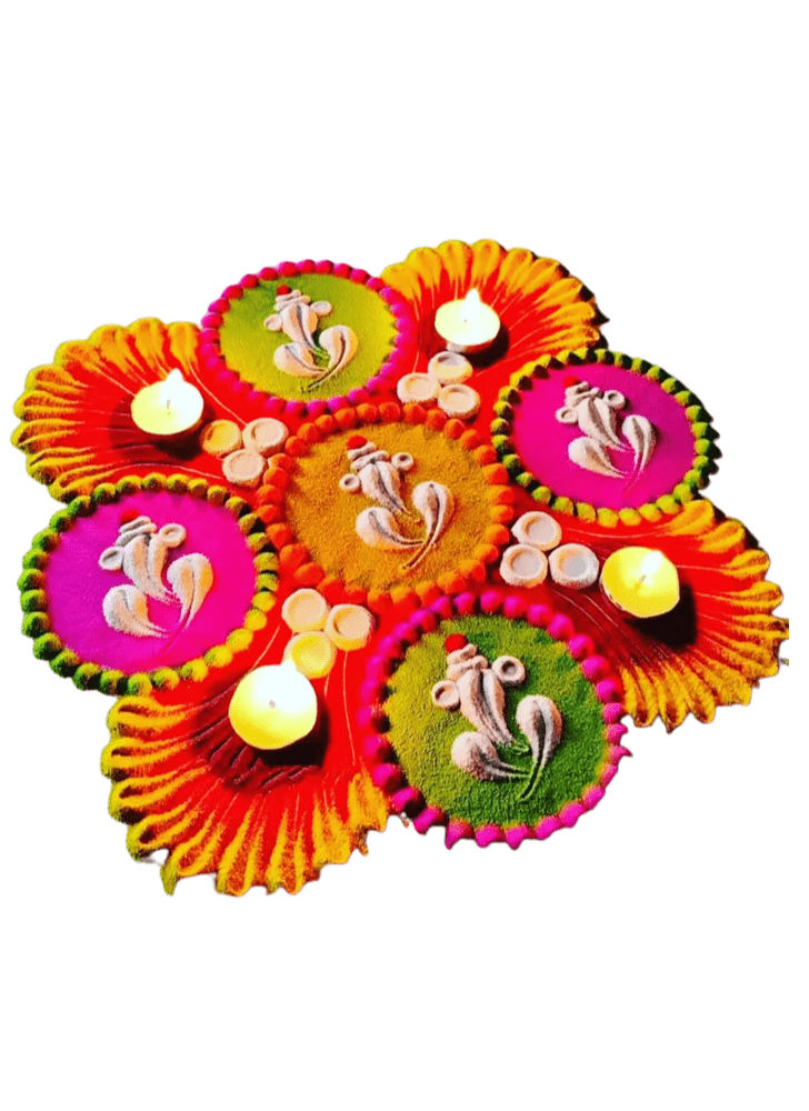 Stunning Detailed Rangoli