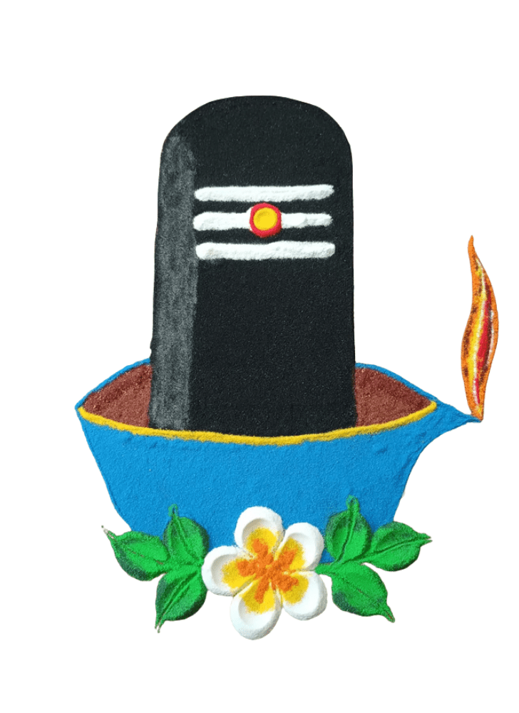 Classy Narmadeshwar Shivling Rangoli