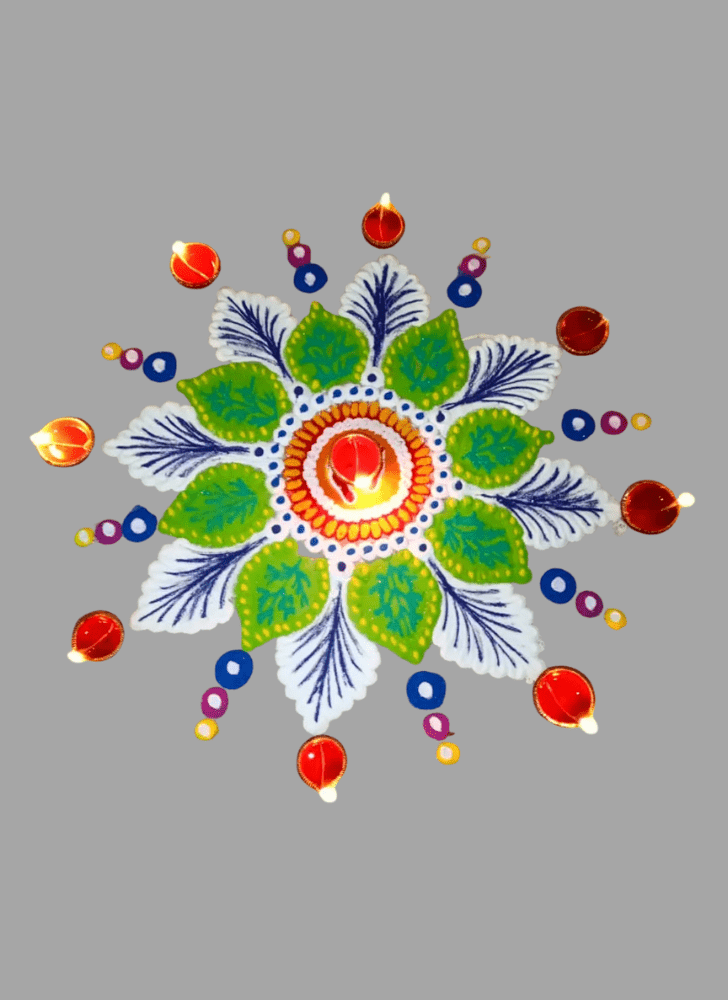 Alluring Theme Rangoli