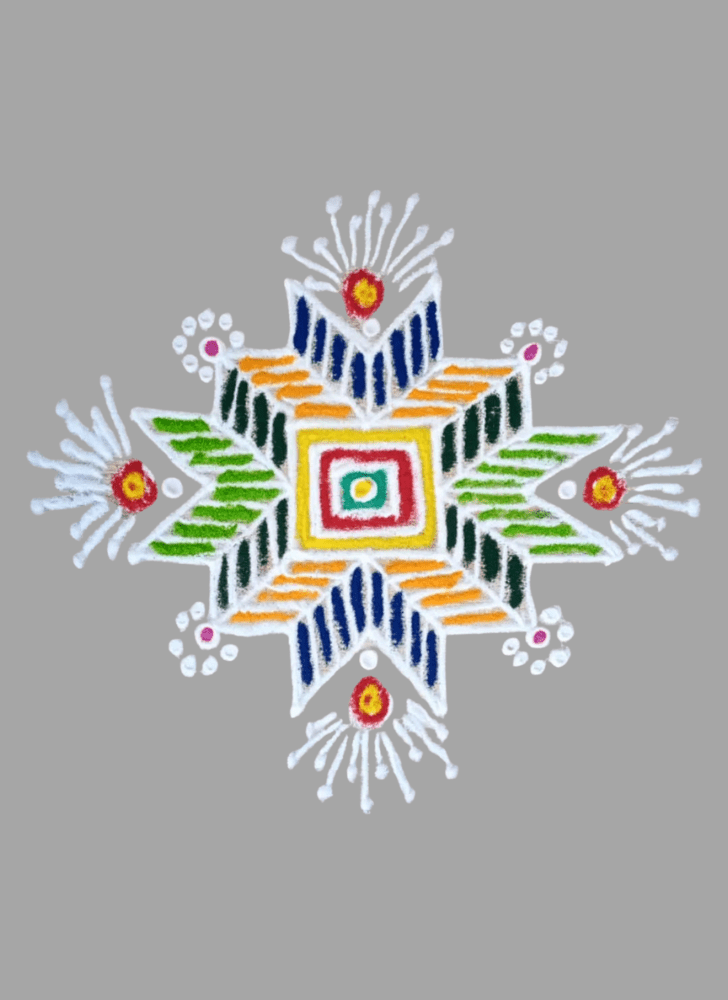 Appealing Theme Rangoli
