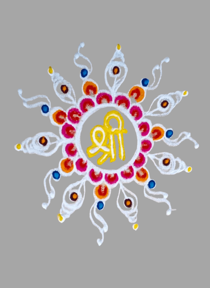 Fascinating Theme Rangoli