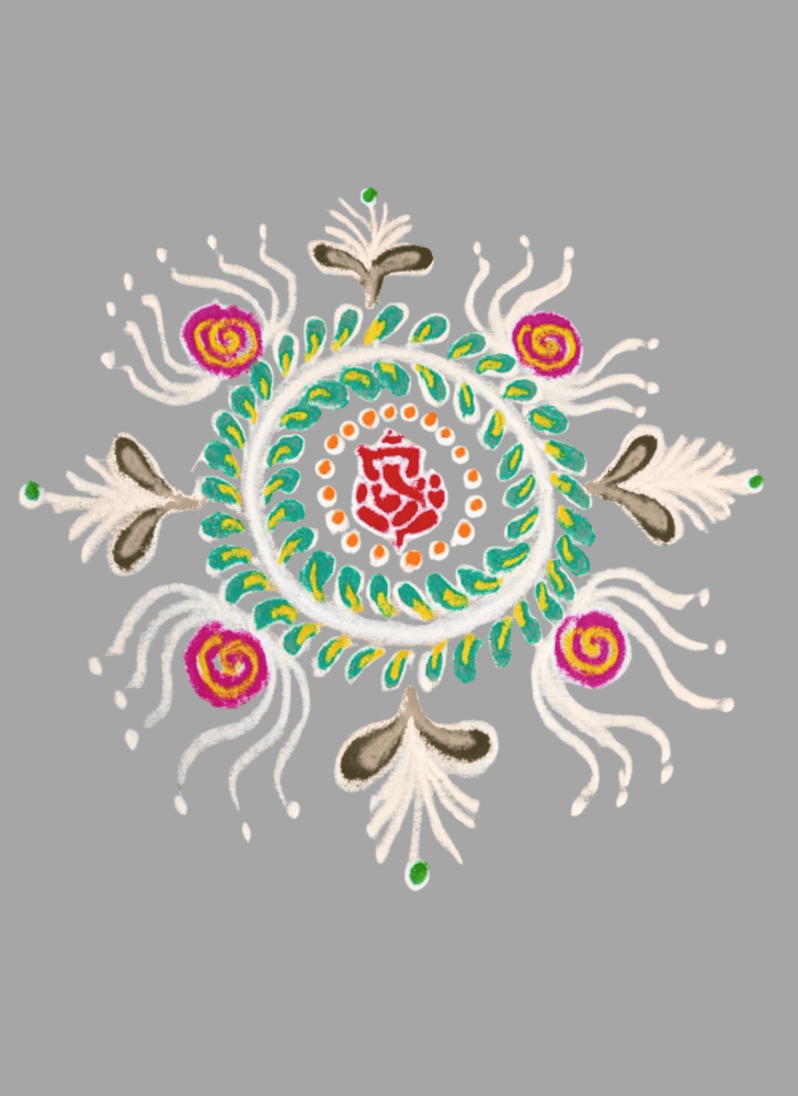 Shapely Theme Rangoli
