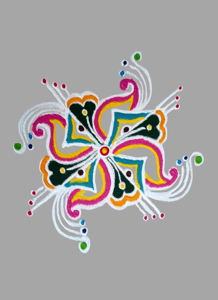 Superb Theme Rangoli