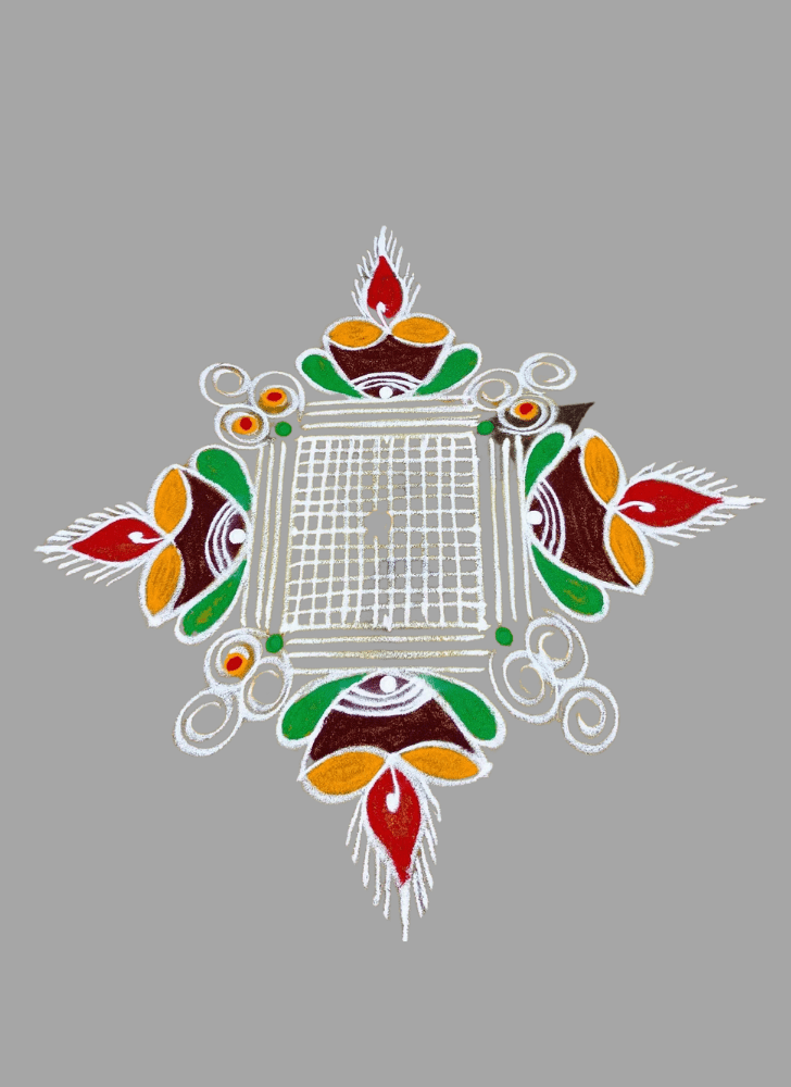 Delightful Tribal Rangoli