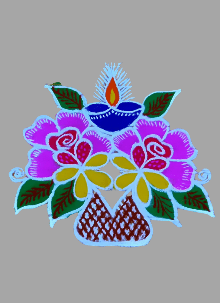 Good Looking Tribal Rangoli