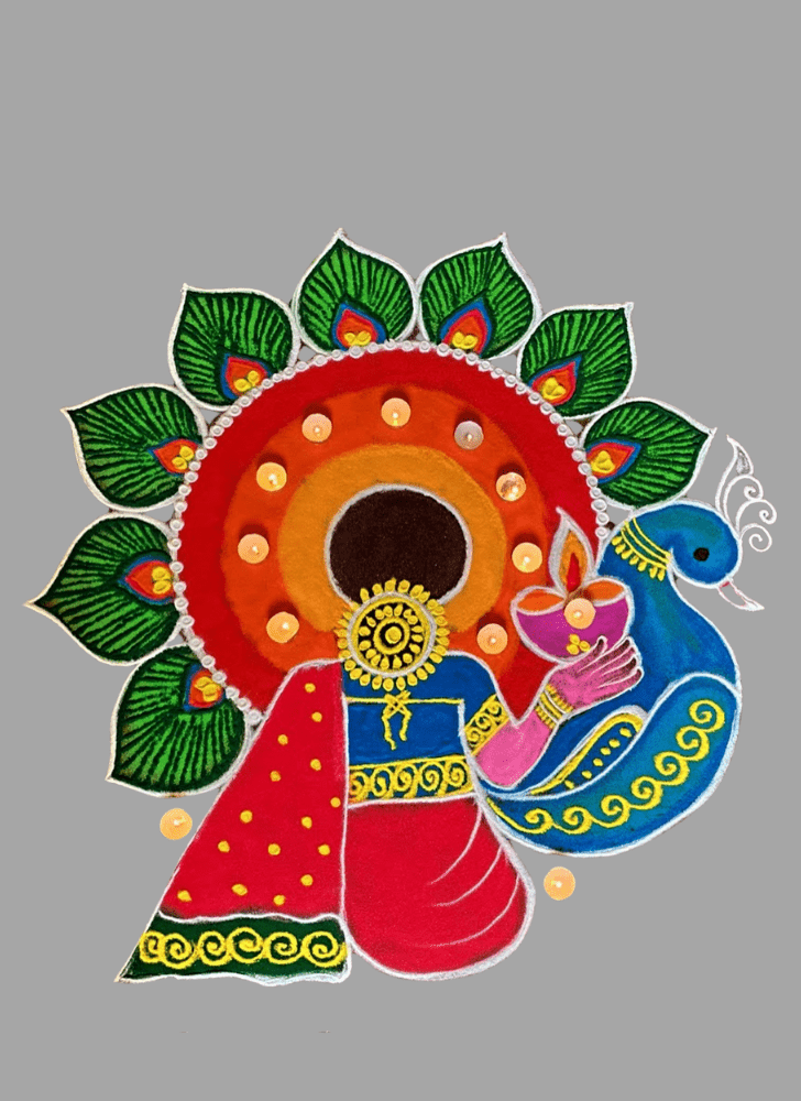 Graceful Tribal Rangoli