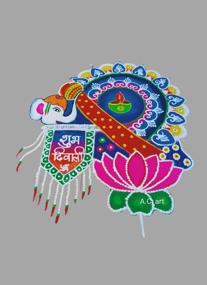 Marvelous Tribal Rangoli