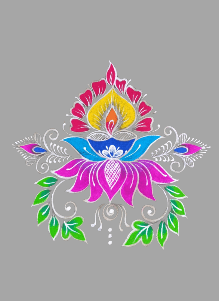 Mesmeric Tribal Rangoli