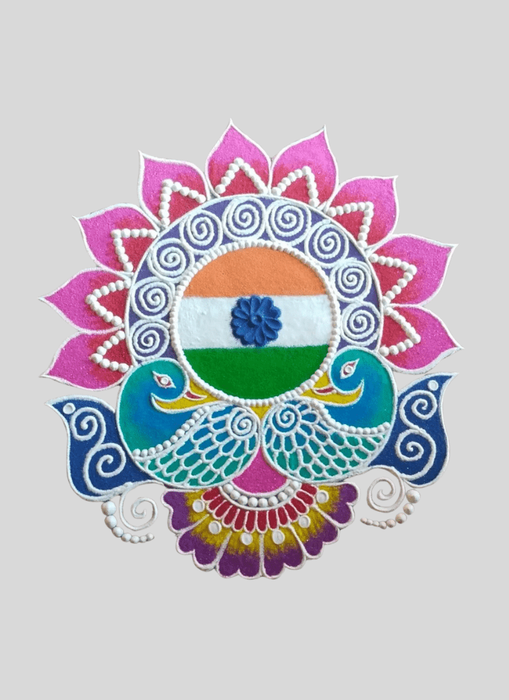 Gorgeous 15 August Rangoli