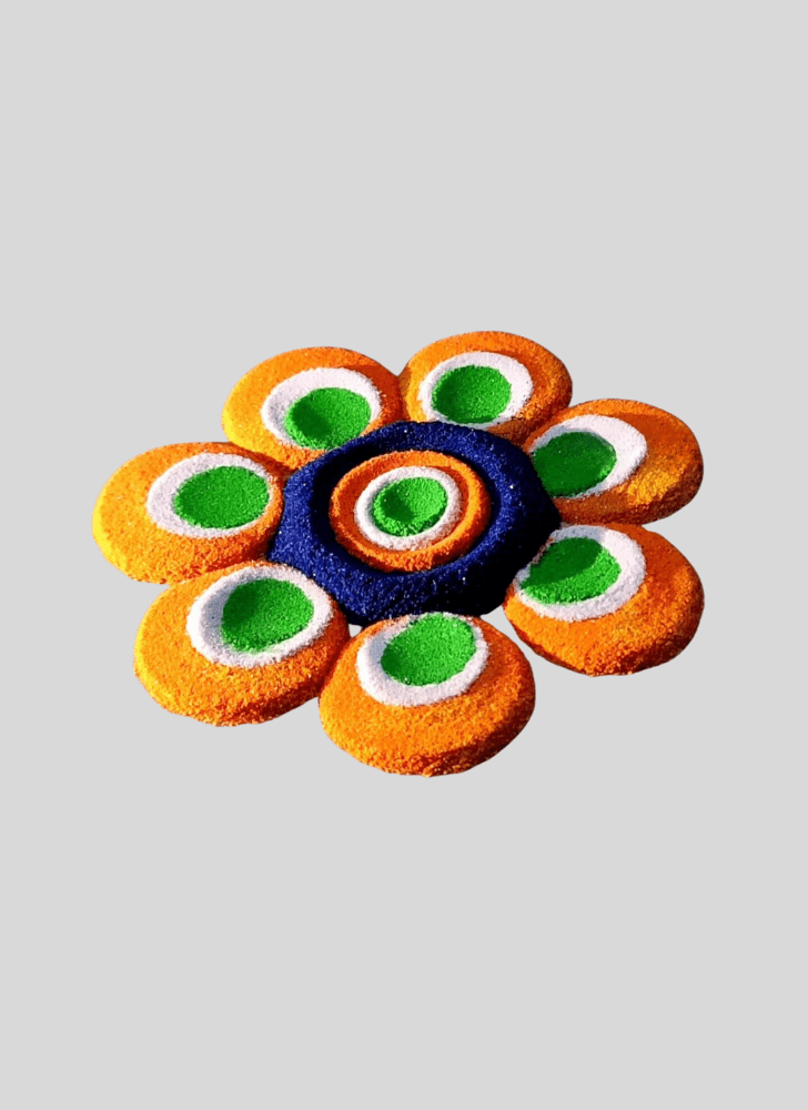 Pleasing 15 August Rangoli