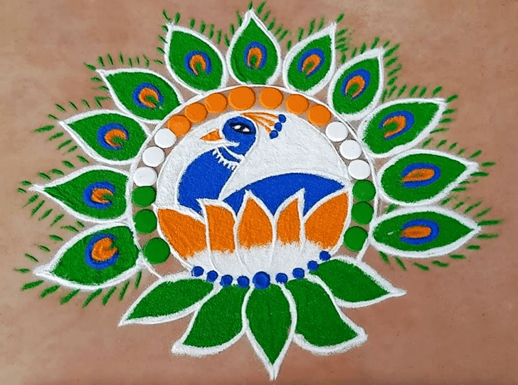 Hard 26 January Rangoli