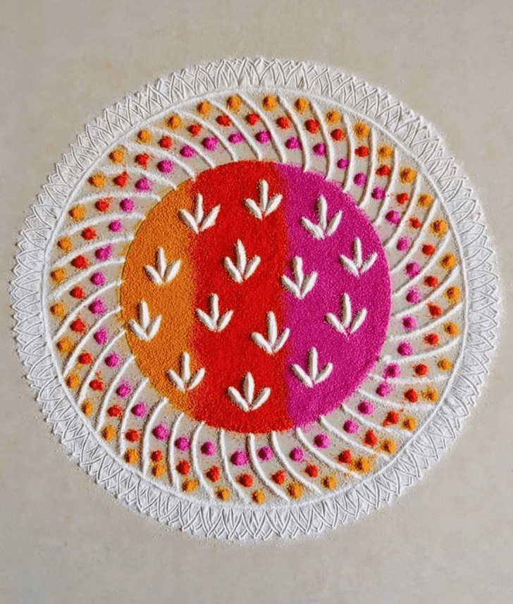 Bewitching Abstract Rangoli