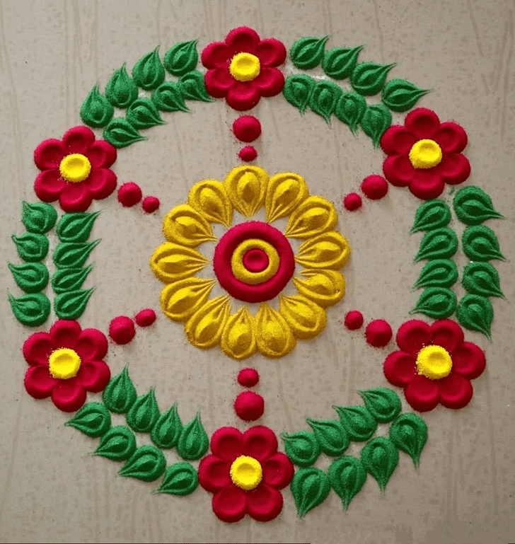 Delicate Abstract Rangoli