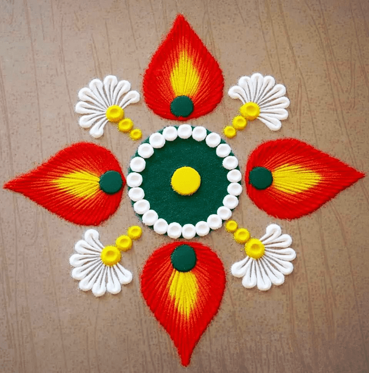 Excellent Abstract Rangoli