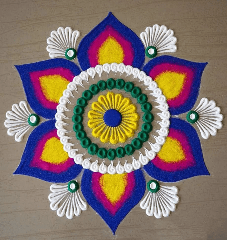 Grand Abstract Rangoli