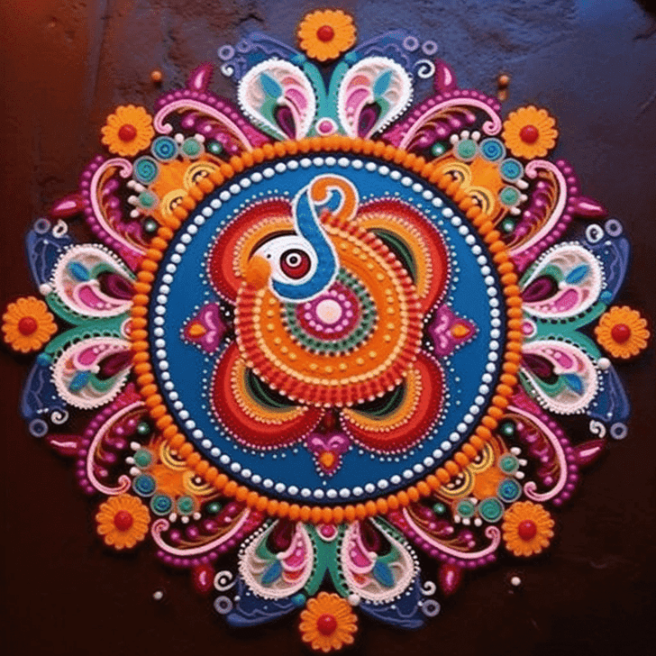 Lovely Abstract Rangoli Design