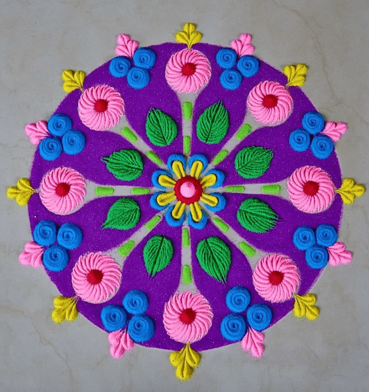 Pretty Abstract Rangoli