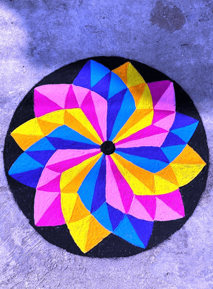 Radiant Abstract Rangoli