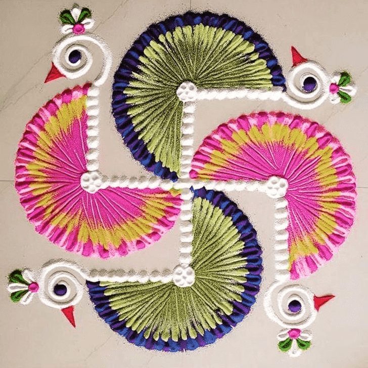 Shapely Abstract Rangoli