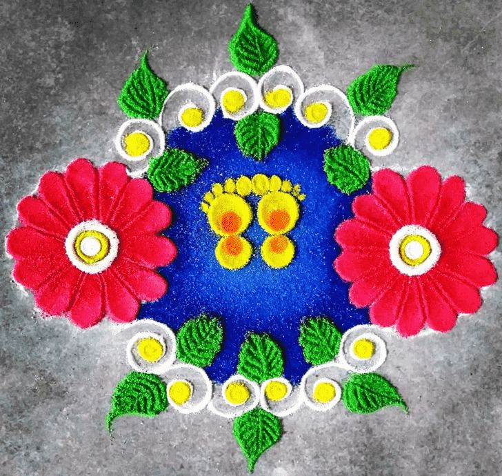 Mesmeric Adorable Rangoli