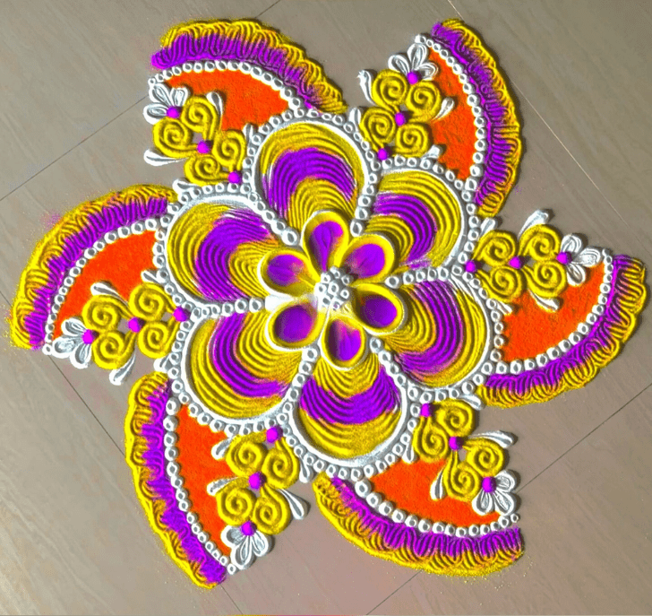 Admirable Advanced Rangoli Design