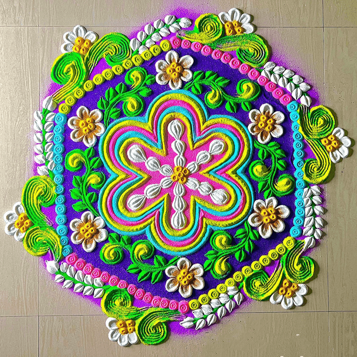 Delicate Advanced Rangoli