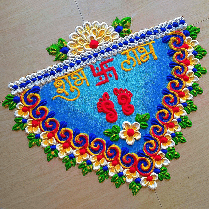 Wonderful Advanced Rangoli Design