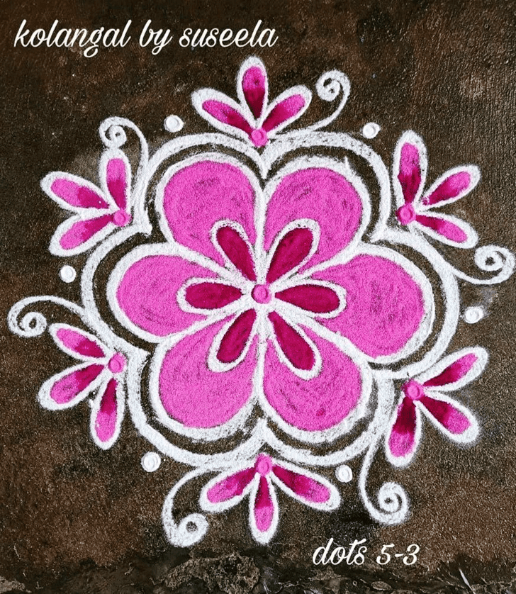 Comely Agrahayana Amavasya Rangoli