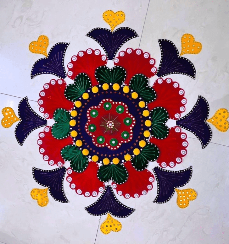 Dazzling Agrahayana Amavasya Rangoli