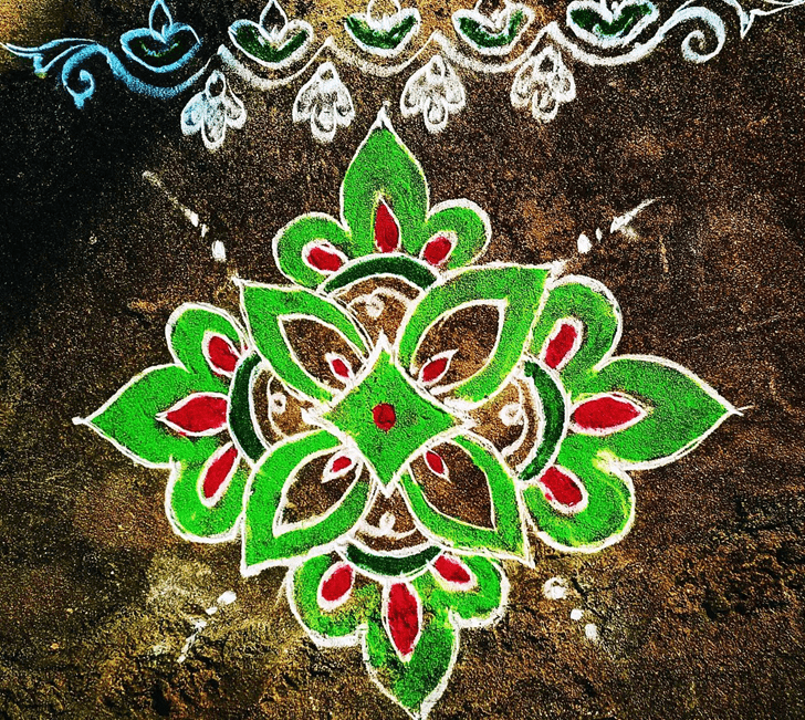 Excellent Agrahayana Amavasya Rangoli