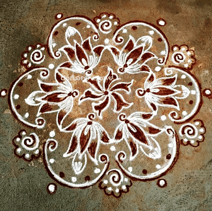 Fair Agrahayana Amavasya Rangoli