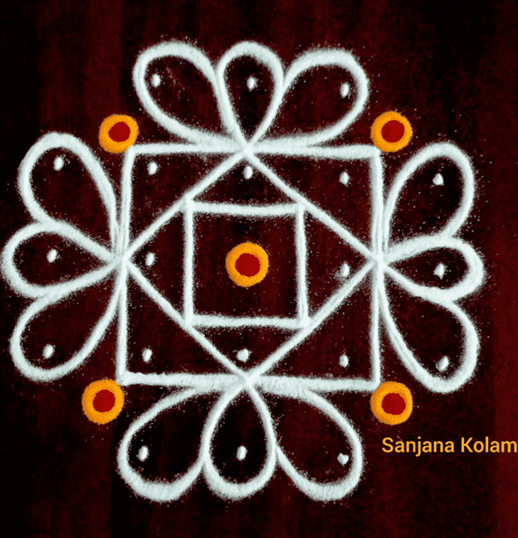 Graceful Agrahayana Amavasya Rangoli