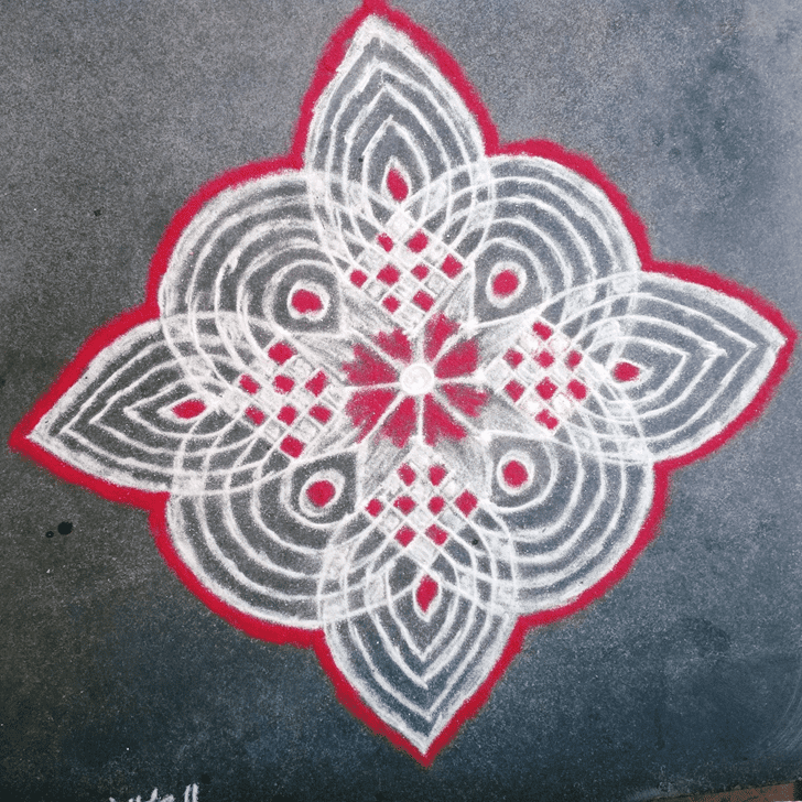 Inviting Agrahayana Amavasya Rangoli