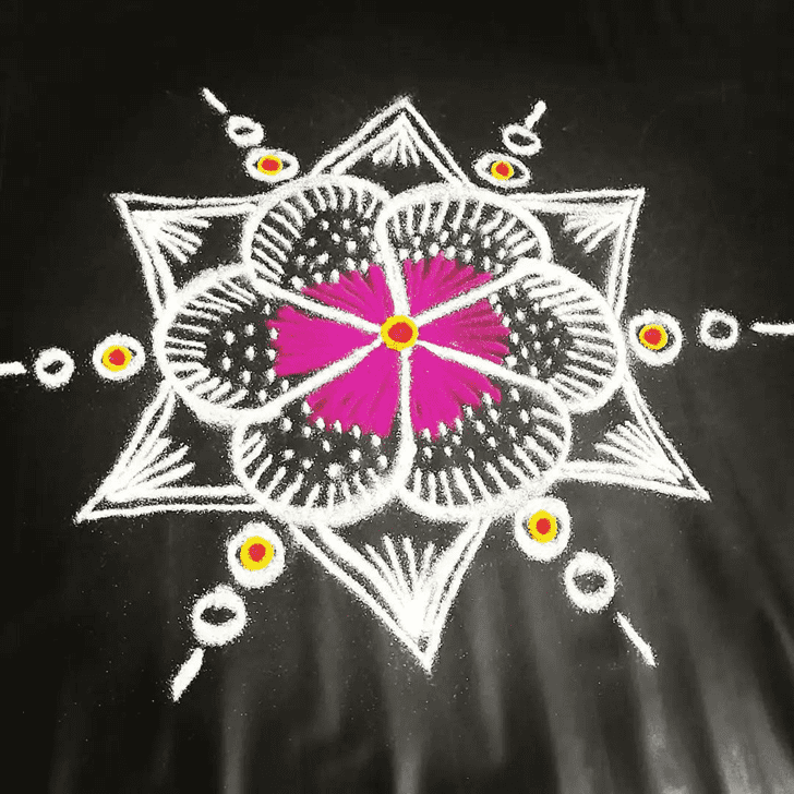 Magnetic Agrahayana Amavasya Rangoli