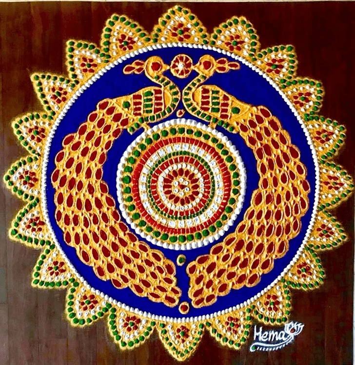 Mesmeric Agrahayana Amavasya Rangoli