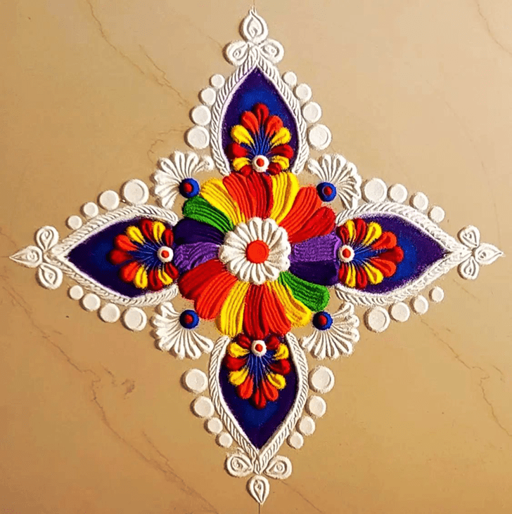 Pleasing Agrahayana Amavasya Rangoli