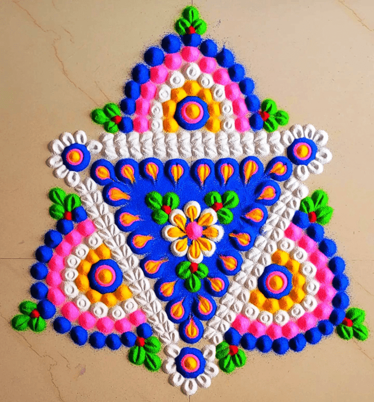 Pretty Agrahayana Amavasya Rangoli