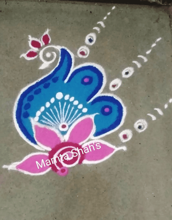 Ravishing Agrahayana Amavasya Rangoli