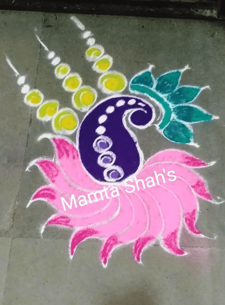 Refined Agrahayana Amavasya Rangoli