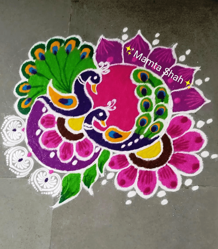 Resplendent Agrahayana Amavasya Rangoli