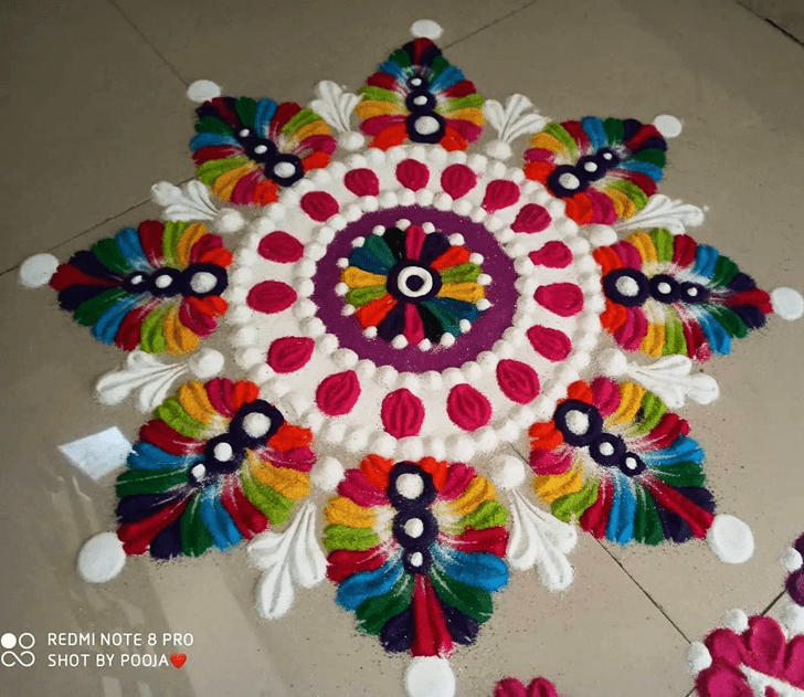 Splendid Agrahayana Amavasya Rangoli