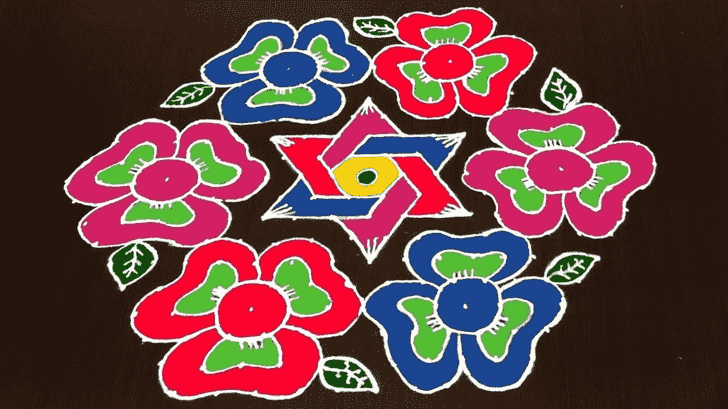 Fine Ahoi Ashtami Rangoli