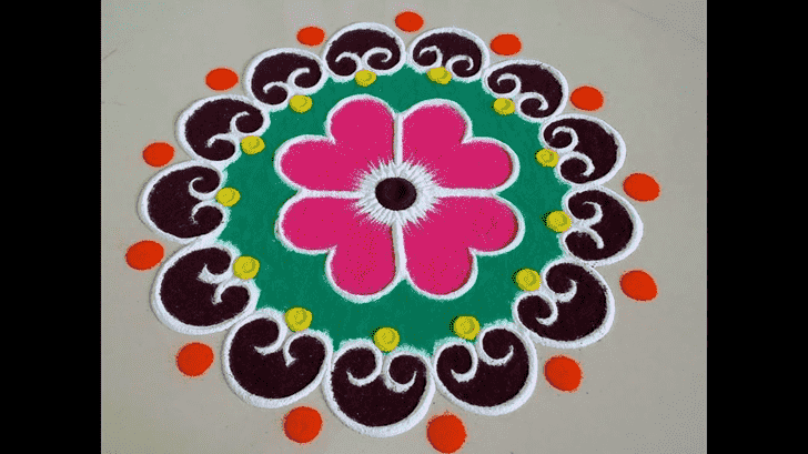 Good Looking Ahoi Ashtami Rangoli