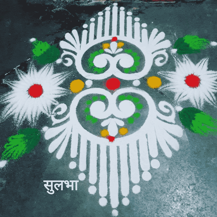 Grand Ahoi Ashtami Rangoli