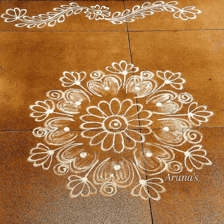 Angelic Aja Ekadashi Rangoli